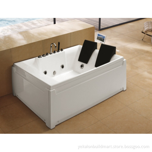 Acrylic Material freestanding corner whirlpool massage bathtub